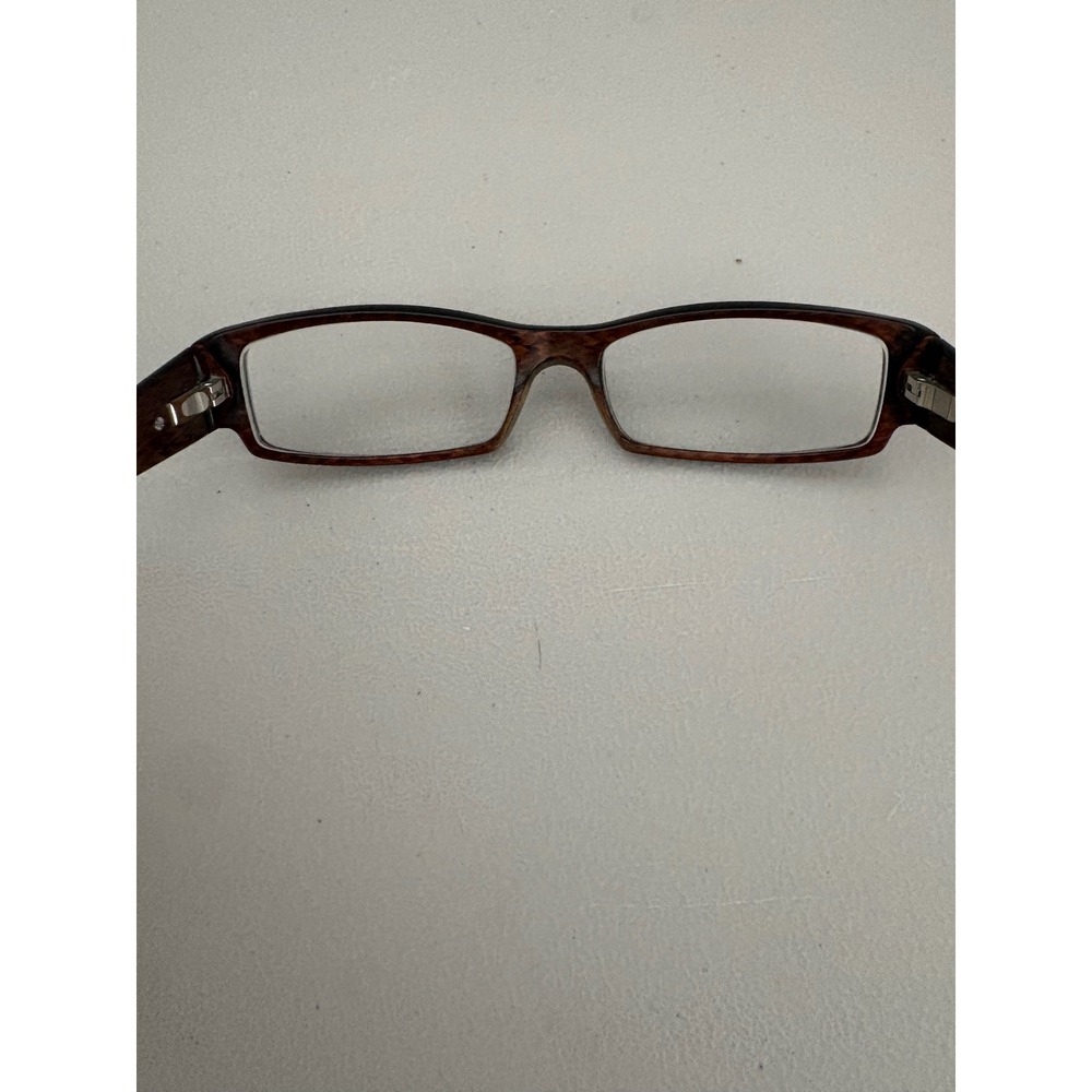 Prada Eyeglasses Frames Only Rectangular Brown Vp… - image 8